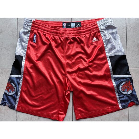 Charlotte Bobcats 2004-09 ADIDAS shorts Authentic 38 XL pants orange NBA vtg - Picture 12 of 13